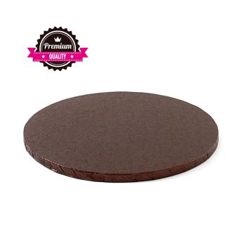 Cake Board Round 30cm (12") / Thickness 12mm - BROWN